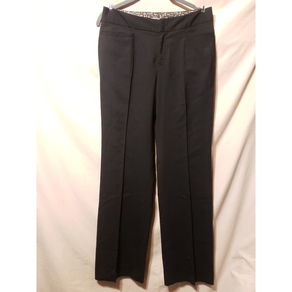 Black Size 6 Rebecca Taylor Dress Slacks/Pants. Front Pleats. 33" Inseam.
